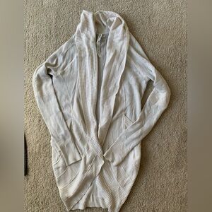 Lululemon white/grey cardigan